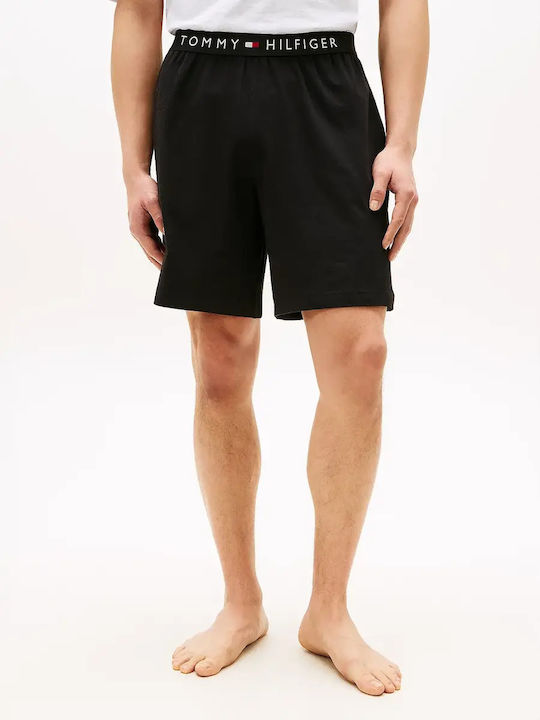 Tommy Hilfiger Sommer Herrenpyjama Bermuda Schwarz