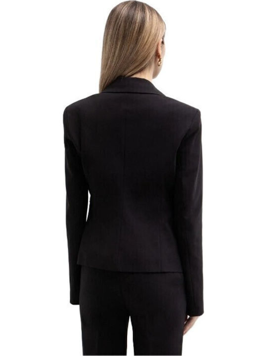 Toi&Moi Women's Waisted Blazer Black