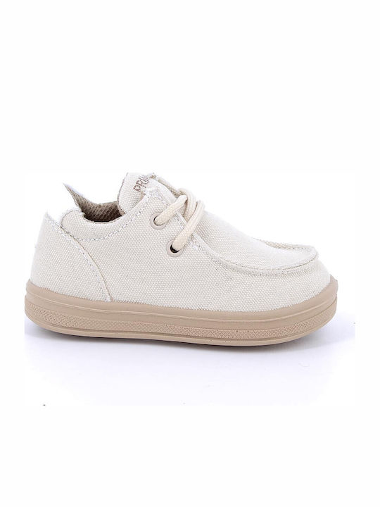 Leather Kids Moccasins Beige