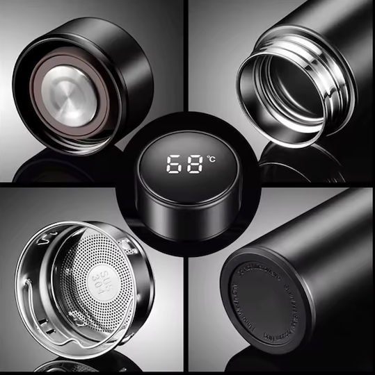 Stainless Steel Thermos Glass 500ml Gray