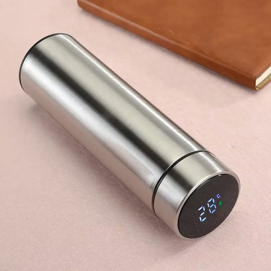 Stainless Steel Thermos Glass 500ml Gray