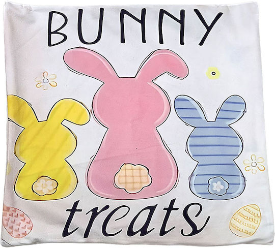 Husă Pernă Design De Paște 45x45cm Bunny's 932326 4 Bucăți