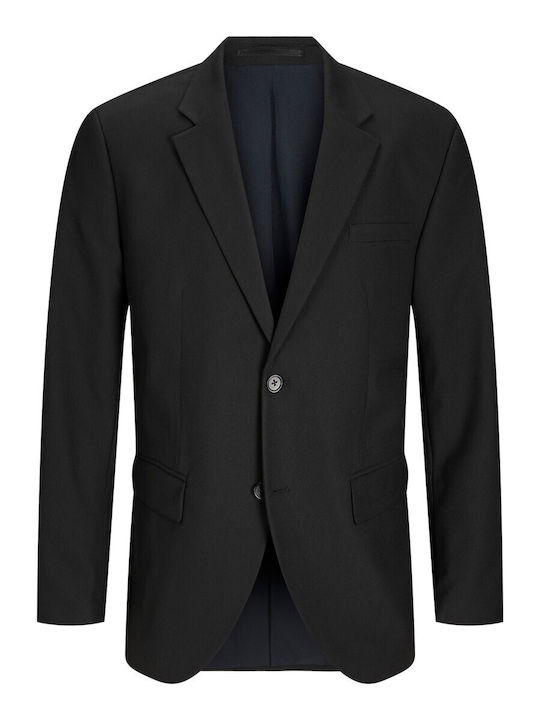 Men’s Suit Jacket with Regular Fit Black