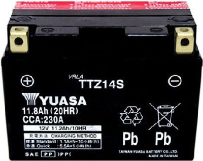 Yuasa Μπαταρία Μοτοσυκλέτας YTZ14S 230A με Χωρητικότητα 11.8Ah