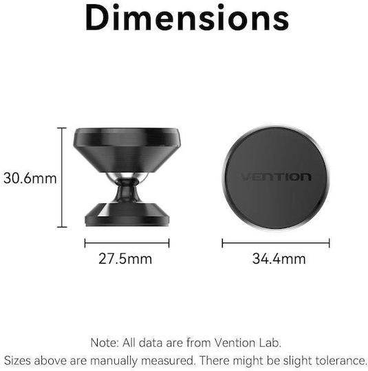 Vention Car Mobile Mount with Magnet Black