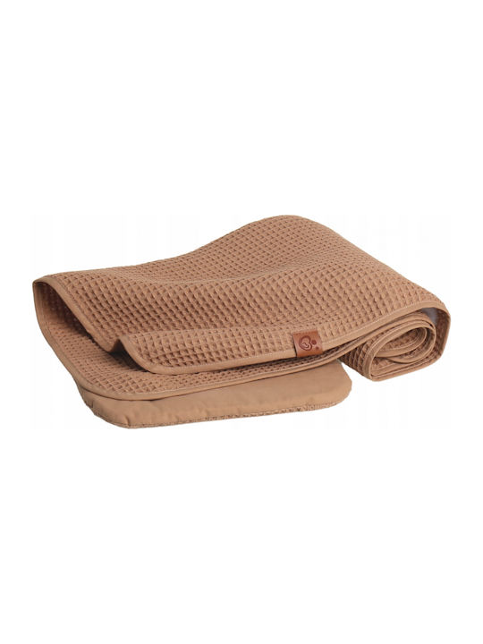 BabyMam Pătură Pepinieră Swaddling 100% Bumbac Maro 57x77cm 2 Bucăți
