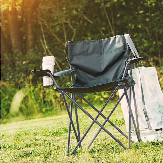 Beach Director Chair Black 80x49x80cm