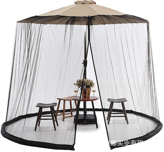 Alista Home Plasă De Țânțari Pentru Camping Umbrelă De Soare Înălțime 2.3 M Diametru 3 M Neagră