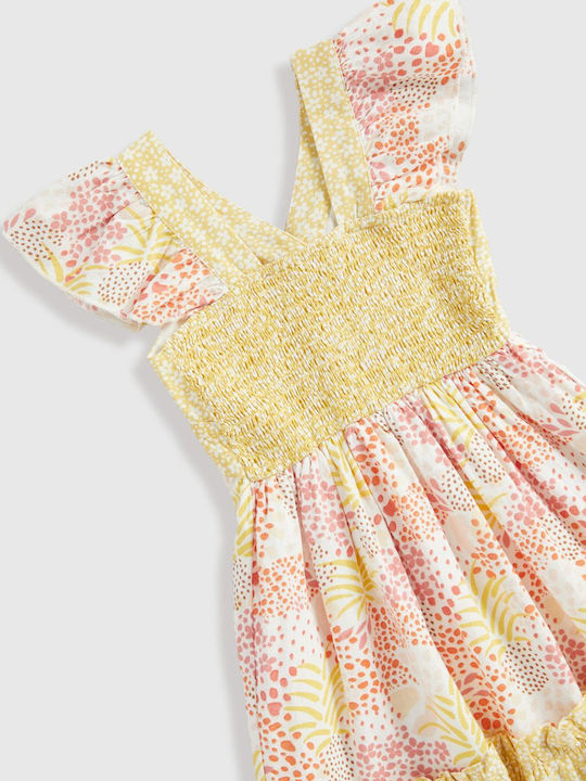 Mädchenkleid Ärmellos Gelb