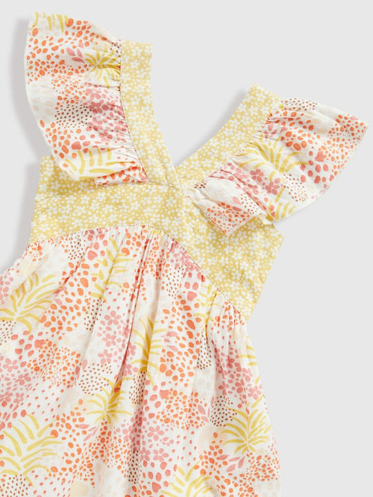 Mädchenkleid Ärmellos Gelb
