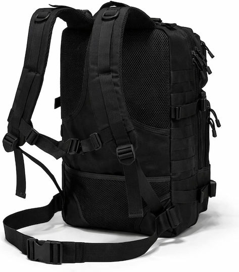 Jetbags Rz093 Tactical Στρατιωτικό Σακίδιο Πλάτης 43l Αδιάβροχο Military Backpack Camping Μαύρο