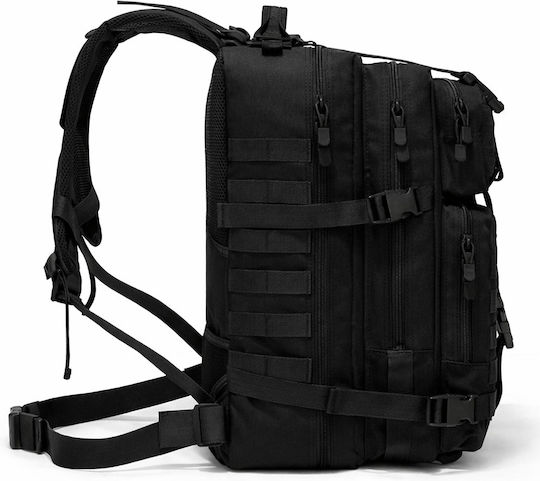 Jetbags Rz093 Tactical Στρατιωτικό Σακίδιο Πλάτης 43l Αδιάβροχο Military Backpack Camping Μαύρο