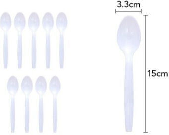 Alista Home White Party Spoons 10 Pieces