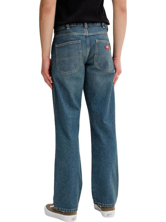 Dickies Ανδρικό Παντελόνι Τζιν Relaxed Fit Straight Μπλε