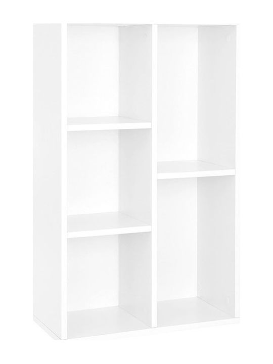 Bibliothek Weiß 50x24x80cm