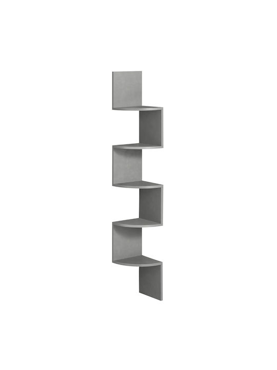 Eckbibliothek Gray 20x20x126cm