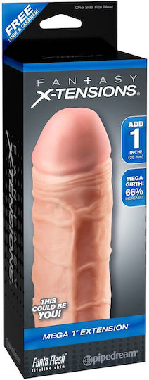 Pipedream Fantasy X-Tensions Mega Προέκταση Πέους Flesh 18cm
