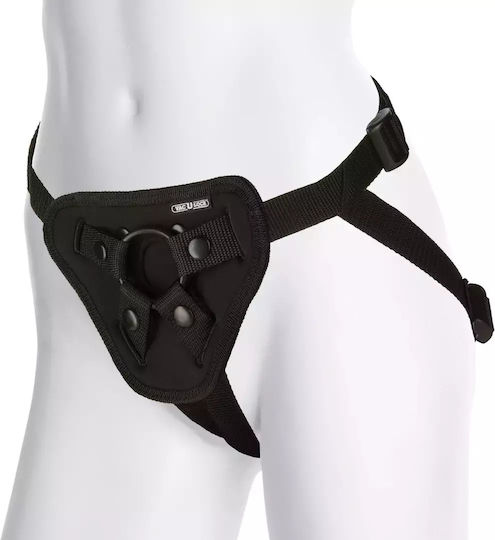 Vac U Lock Luxe Harness with Plug Harnașament în Culoare Negru