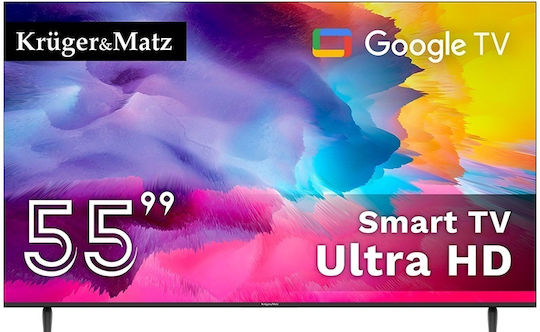 Kruger & Matz Смарт Телевизор 55" 4K UHD LED KM0255UHD-G HDR 2025