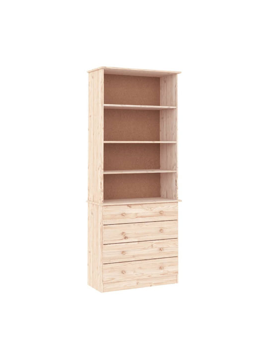 Bibliotecă Bej 77x35x186,5 cm