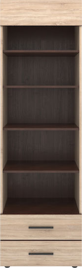 Bookcase Solo 2s 60x41x197cm Sonoma - Wenge Bookcase Solo 2s 60x41x197cm Sonoma - Wenge
