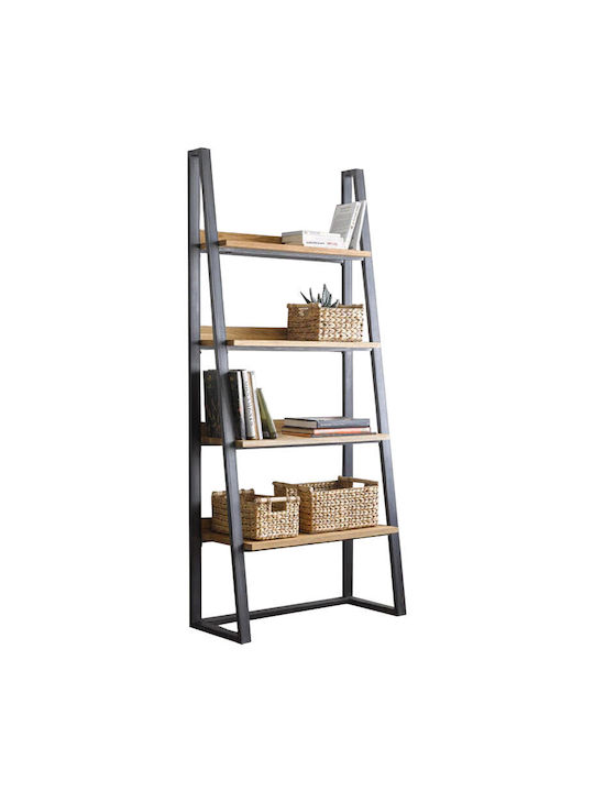 Bibliotecă Ryder Nuc-Maro 75x36x185 cm
