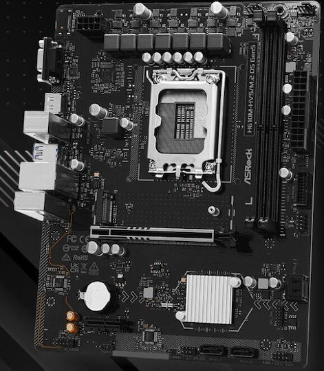 ASR H610M-HVS/M.2 D5 rev. 5.0 Motherboard Micro ATX με Intel 1700 Socket