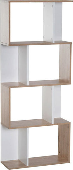 Βιβλιοθήκη Λευκό 60x24x148εκ. 833-451