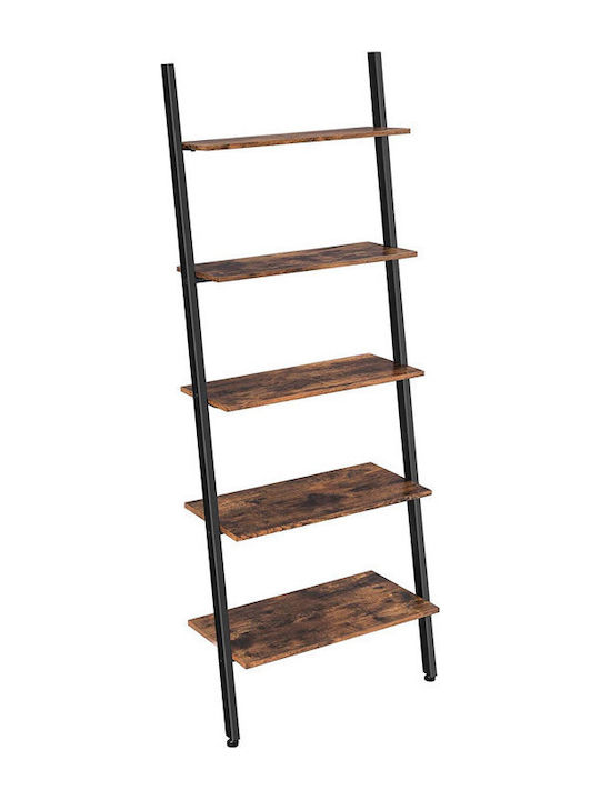 Bibliotecă Negru 64x34x186cm
