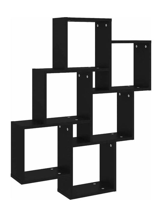 Raft Perete Negru 78x15x93cm