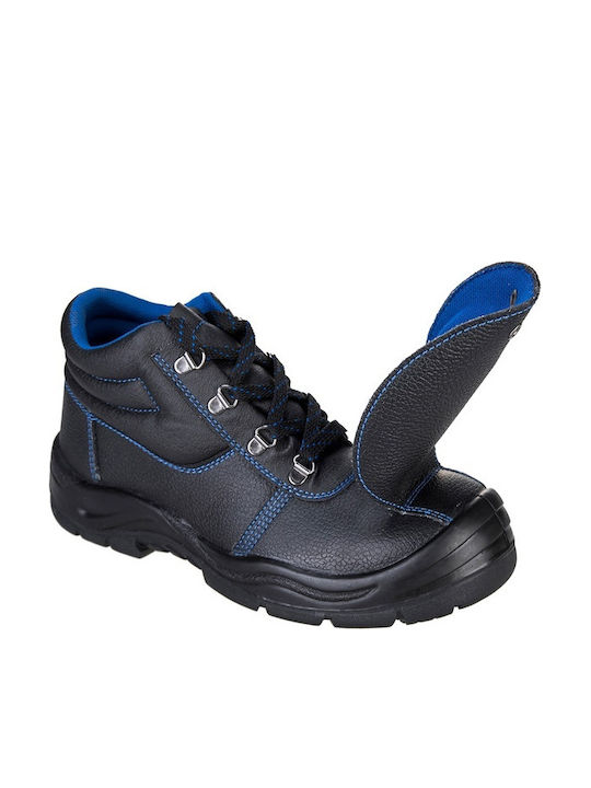 Portwest Waterproof Safety Boots Black S3 with HRO Certification (M) SRC