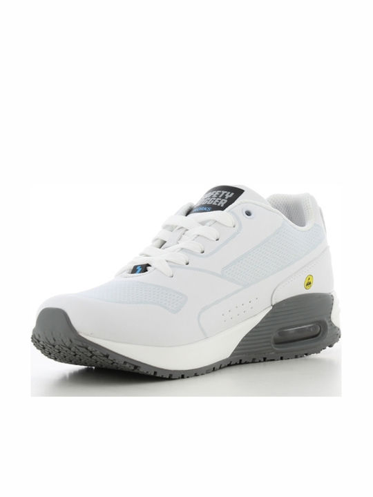 Oxypas Justin Low Work White O1 with Certification ESD ,SRC