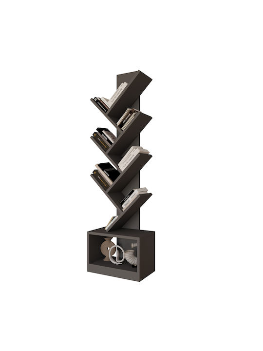 Bookcase Badru Gray 40x19.5x150cm