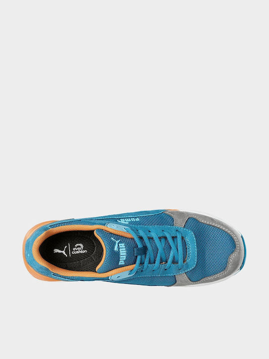PUMA Frontside Παπούτσι Ασφαλείας Μπλε S1P με Πιστοποίηση P, ESD , HRO,SRC