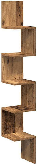 Eckiges Wandregal Braune 20x20x127,5cm
