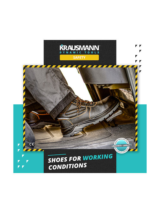 Krausmann Waterproof Boots Safety Black S3 with Certification SRC