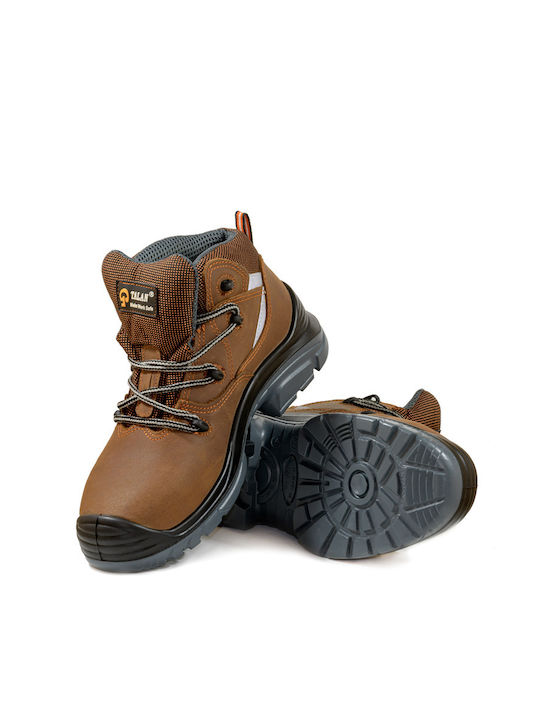 Talan Planet Wasserdicht Stiefel Sicherheit Braun S3 mit Zertifizierung SRA,SRC