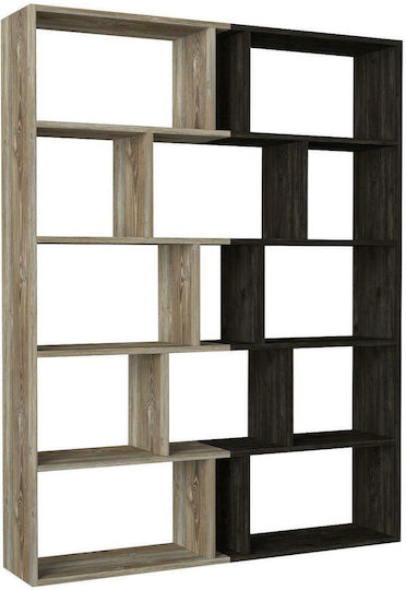 Βιβλιοθήκη Idra Καφέ 134x26x159εκ.