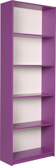 Βιβλιοθήκη Μωβ 58x23x170εκ. Βιβλιοθήκη Μωβ 58x23x170εκ.