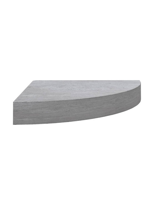 Corner Shelf Wall Grey Concrete 25x25x3.8cm