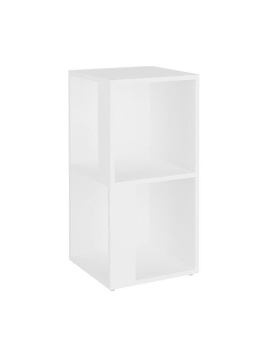 Corner White Bookcase 33x33x67cm