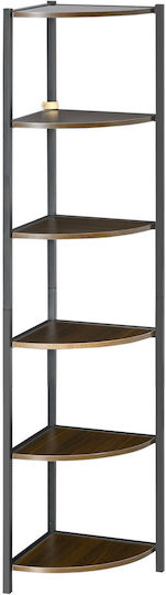 Corner Bookcase Brown 34x34x166cm Corner Bookcase Brown 34x34x166cm
