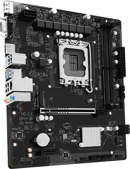 ASR H610M-HDV/M.2 D5 rev. 5.0 Motherboard Micro ATX με Intel 1700 Socket
