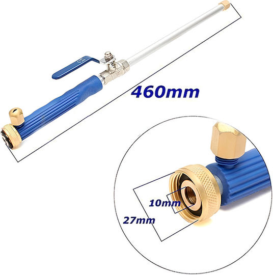 Pistol de spălare cu presiune Mini Water Zoom pentru furtunuri de grădină obișnuite