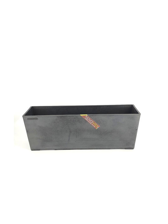 ArtPlast Ζαρντινιέρα Πλαστική Γκρι 50x16.1εκ.