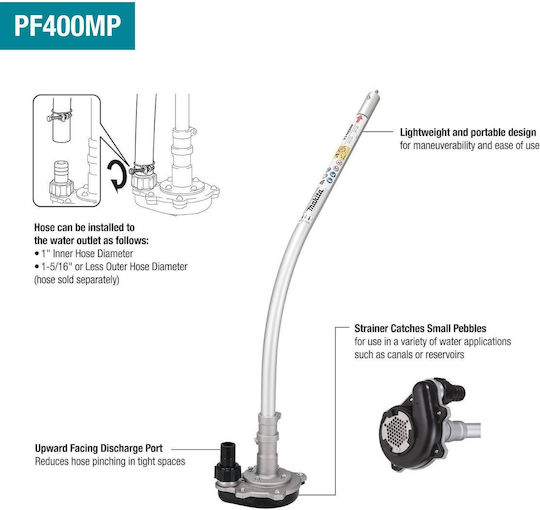 Makita PF400MP Αντλία Ηλεκτρικών Εργαλείων