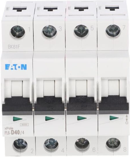 Eaton Αυτόματη Ασφάλεια 40A Τετραπολική AC 166551