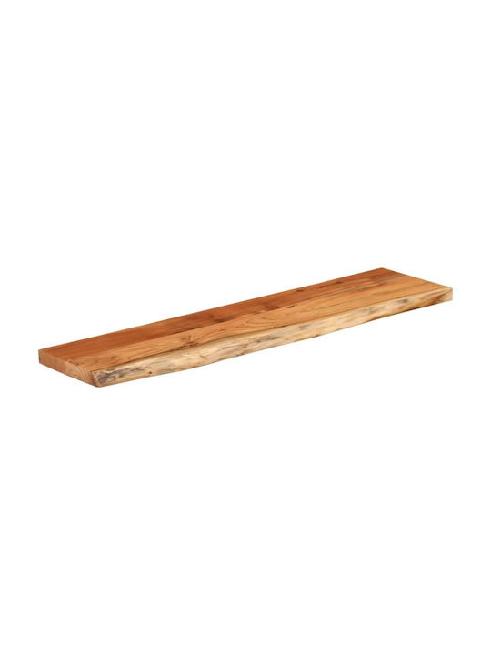 Ράφι Τοίχου Καφέ 80x20x2.5εκ.