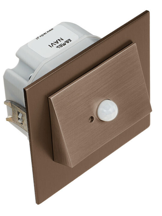 Zamel Επιτοίχιο Εξωτερικό Φωτιστικό LED IP66 με Θερμό Λευκό Φως