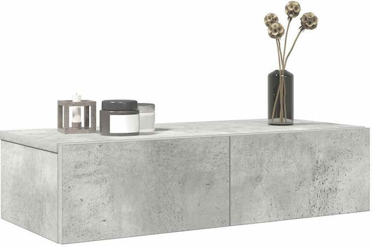 Wandregal Grau Beton 60x26.5x15cm